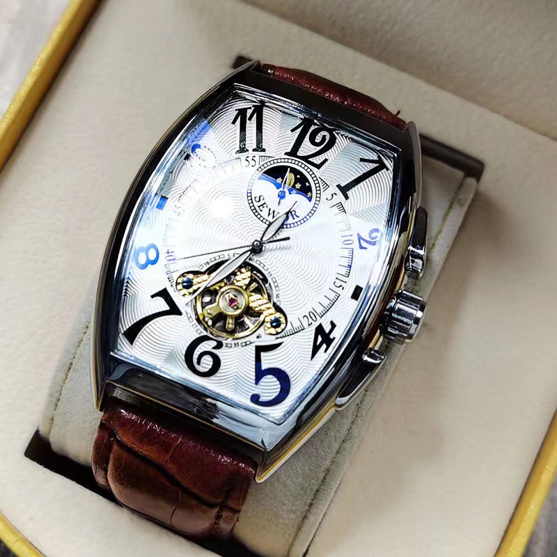 Seiko Watch Prospex - SEWOR-reloj mecánico de Tourbillon dorado para