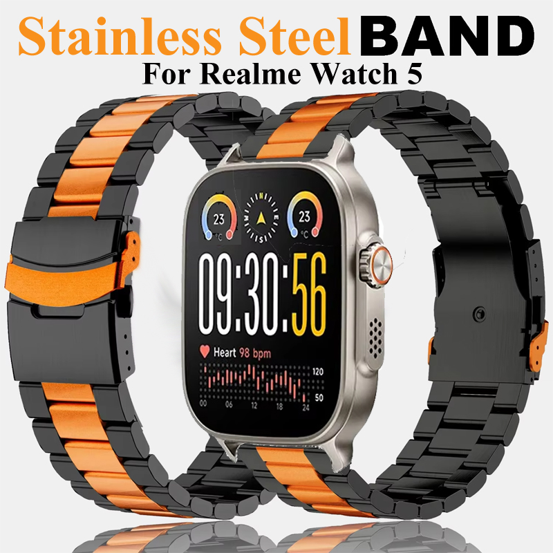 Watch S Realme - Correa de acero inoxidable de 22mm