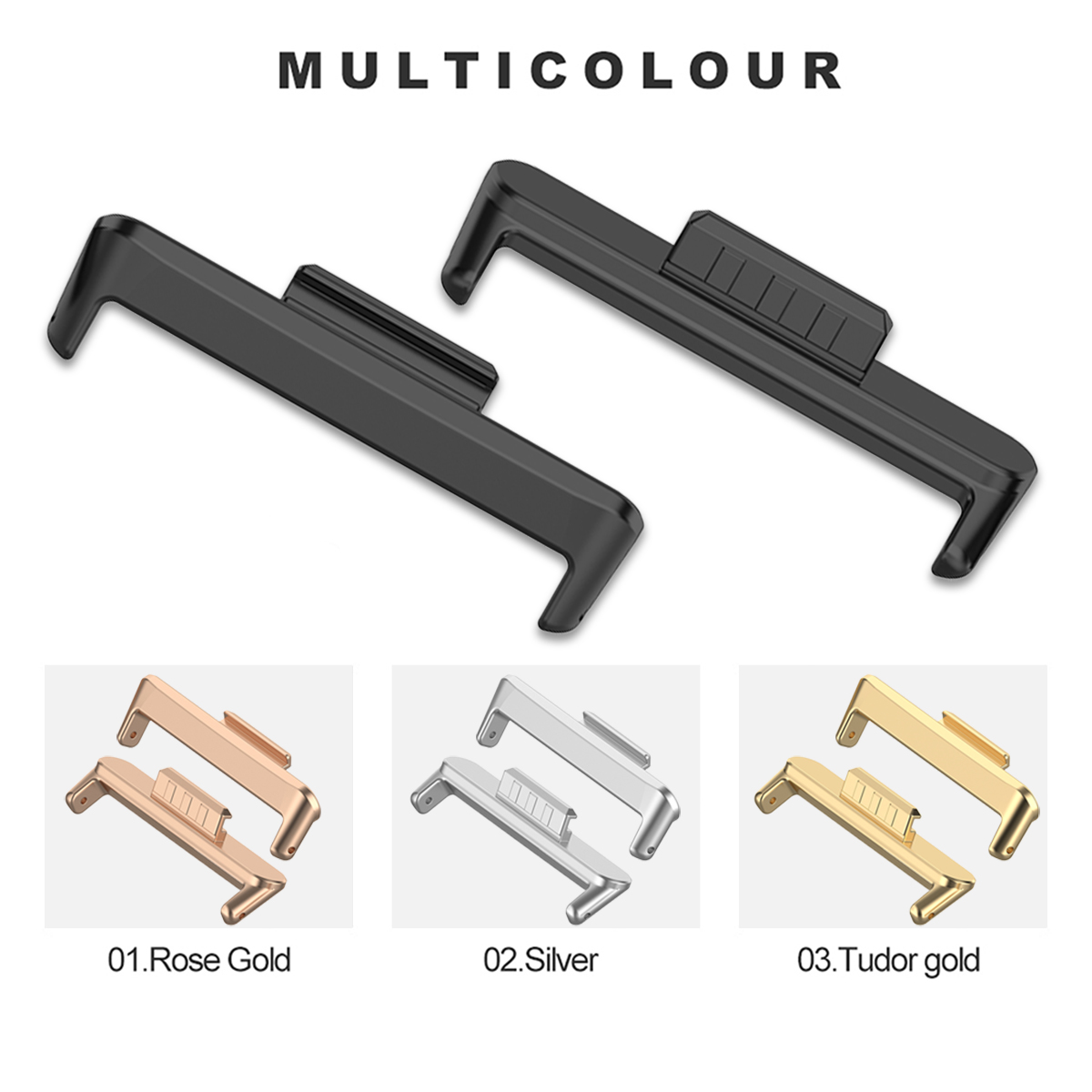 1 Par de Conectores Metálicos  - Replacement Watch Bracelet reseña y precio