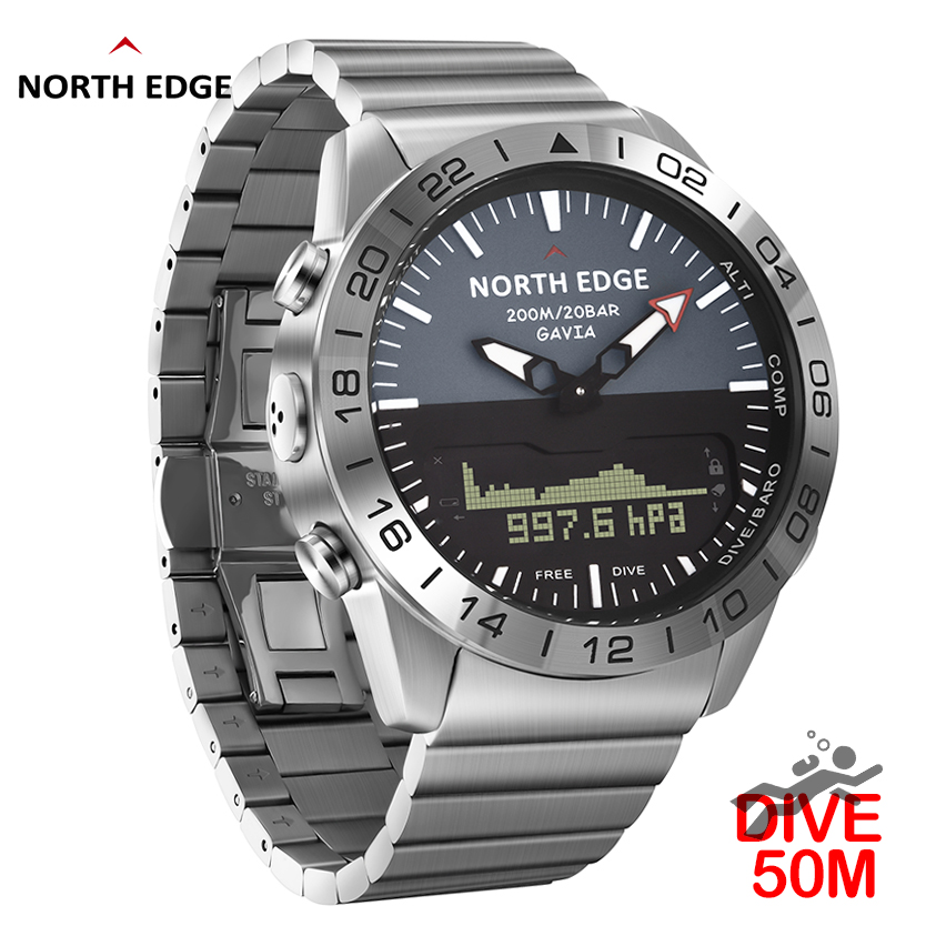 Reloj de buceo NORTH EDGE para - Smartwatch Military Watches For Men reseña y precio