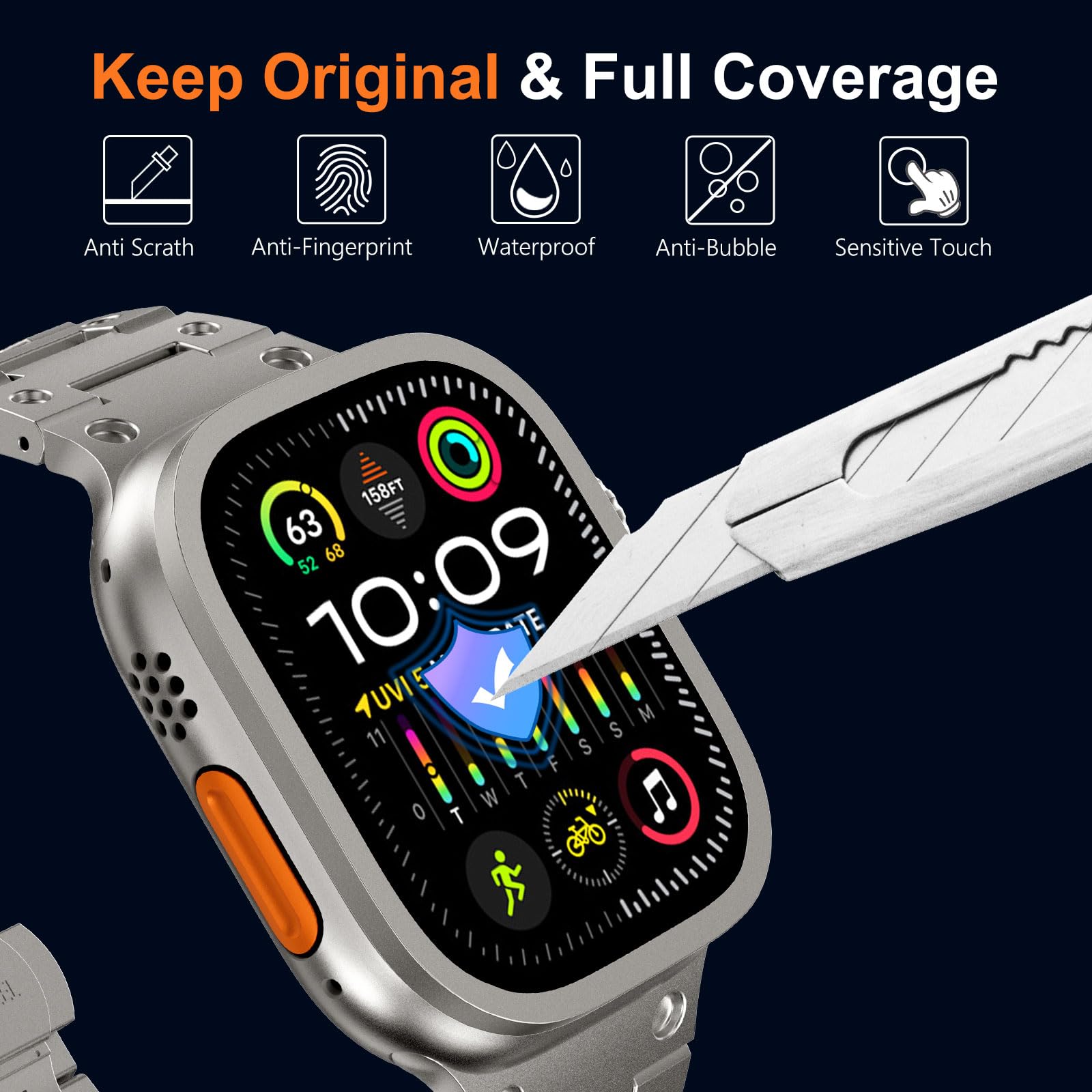 Vidrio templado para Apple Wat - Smartwatch Watches Gift For Men reseña y precio