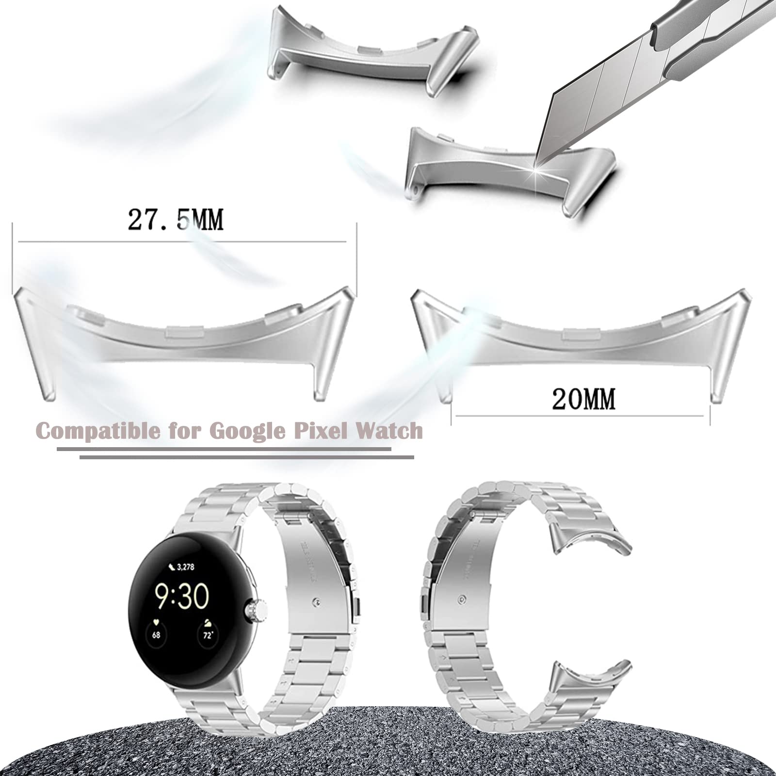 Conector de Metal para correa  - Replacement Watch Bracelet reseña y precio