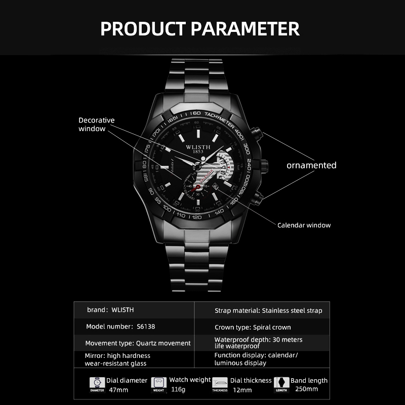 Reloj de marca de lujo para ho - Watches Not Smartwatch reseña y precio