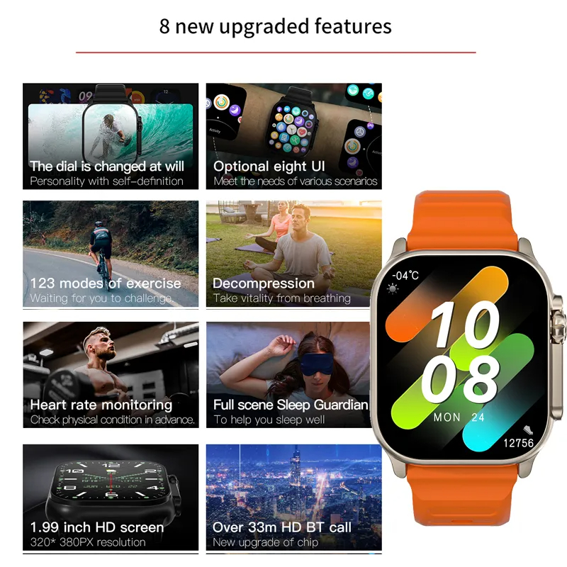 Reloj Inteligente T900 Ultra p - Watch Iwo reseña y precio