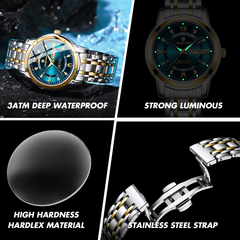 Reloj PAAZOMU para hombre y mu - Watches Not Smartwatch reseña y precio