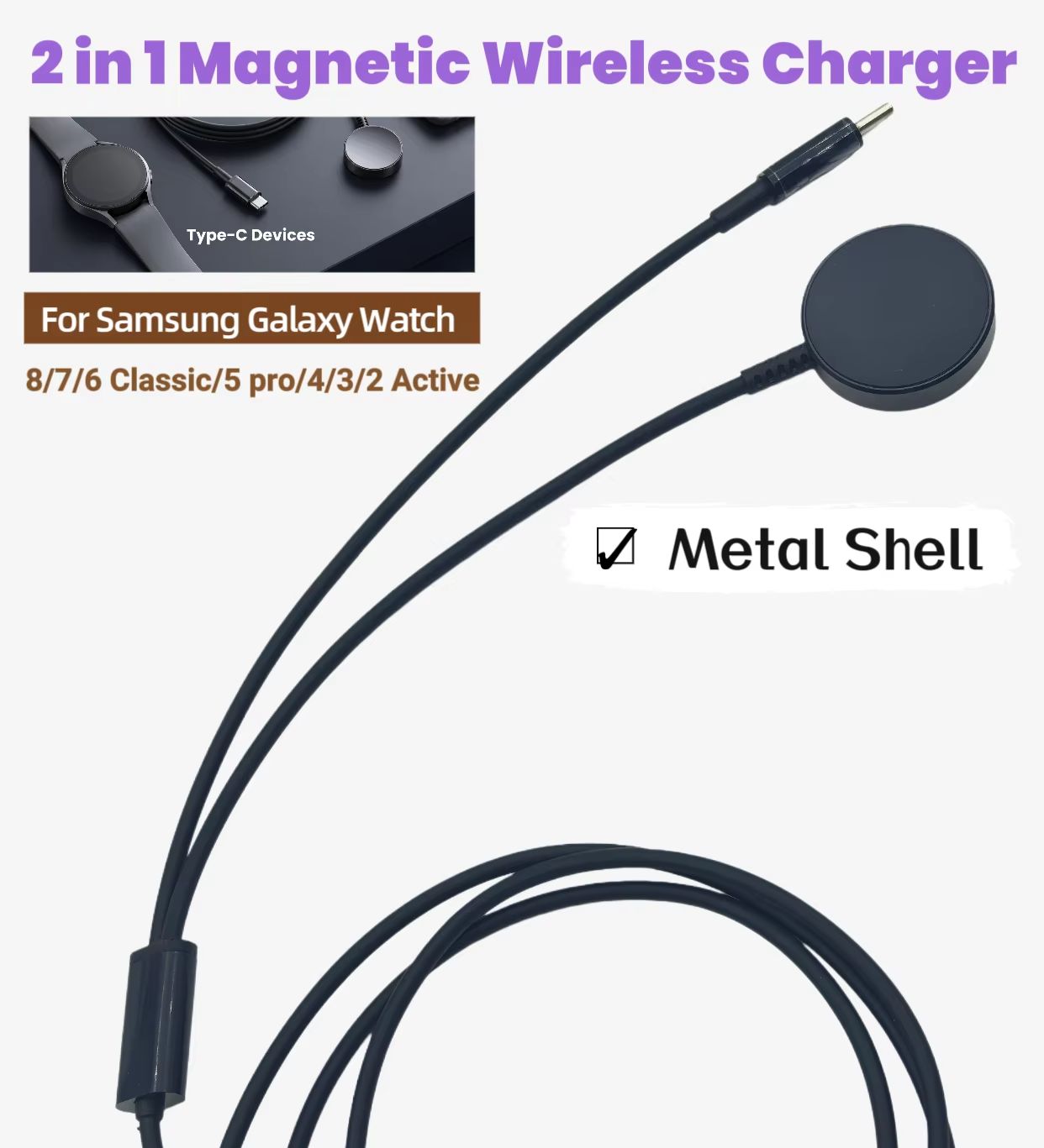 Cable de Carga Magnético Inalá - Watches Smartwatch Samsung reseña y precio