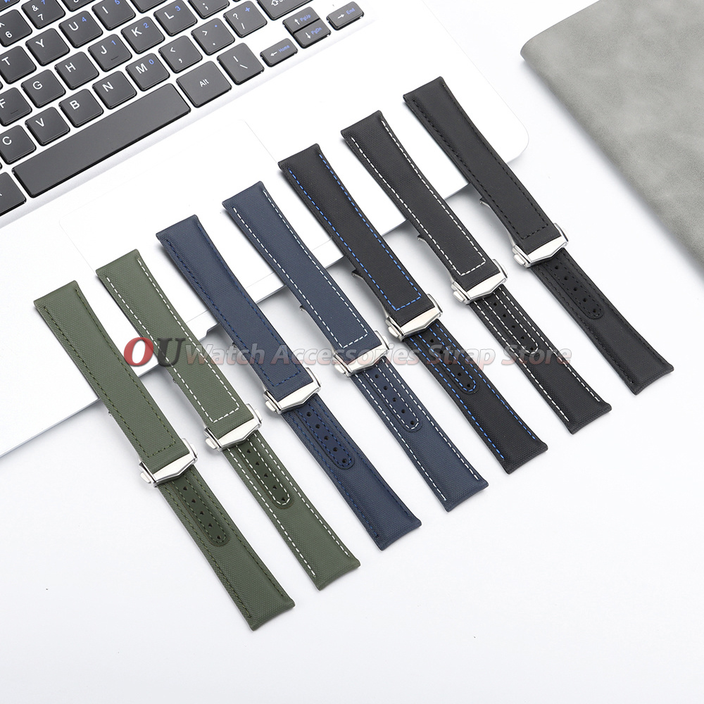 Correa de reloj de nailon y cu - Omega Watch Seamaster reseña y precio