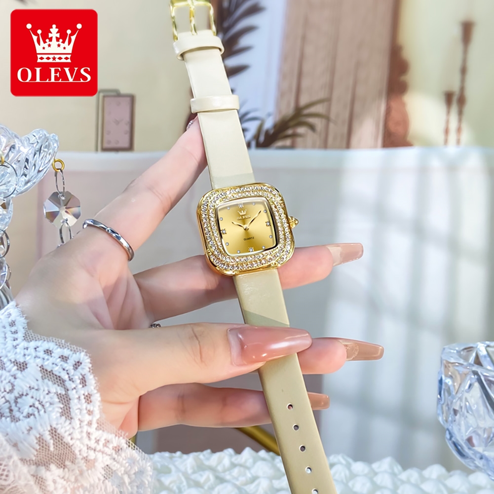 OLEVS-Reloj de cuarzo cuadrado - Watch Bezel Insert reseña y precio