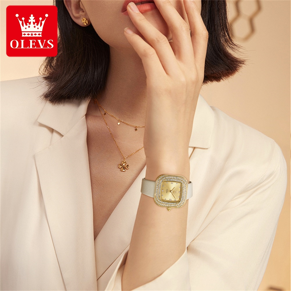 OLEVS-Reloj de cuarzo cuadrado - Watch Bezel Insert reseña y precio