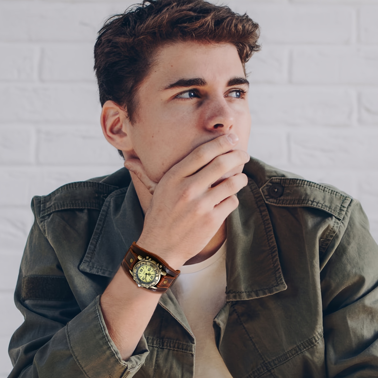 【Halloween】 1 reloj de cuero g - Smartwatch Casual Watches For Men reseña y precio
