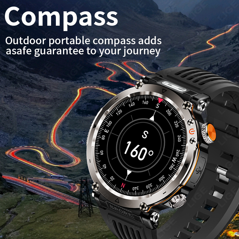 Nuevo reloj inteligente milita - Smartwatch Military Watches For Men reseña y precio