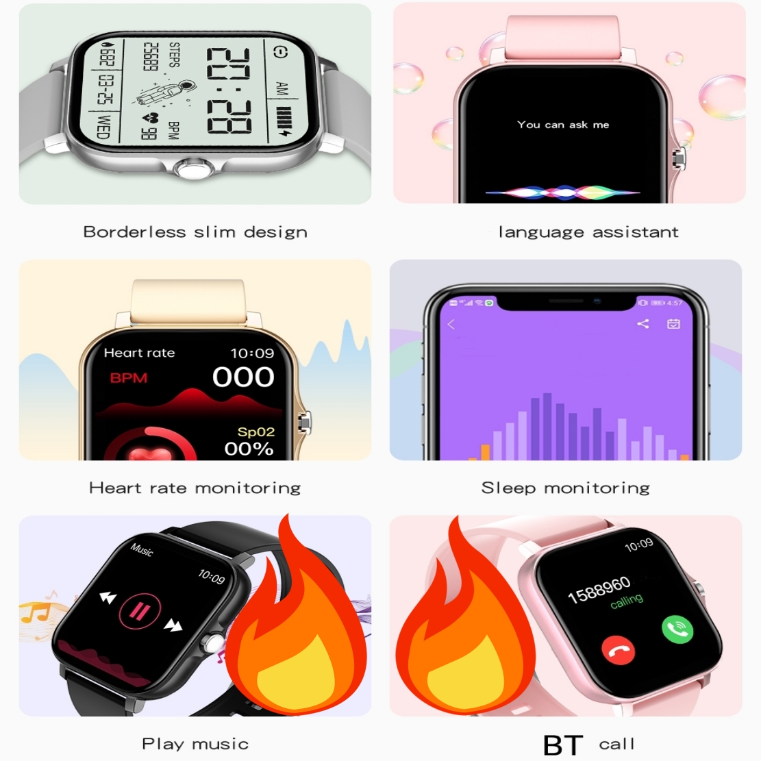 Reloj inteligente 2026 para ho - Watch Smart Y68 reseña y precio