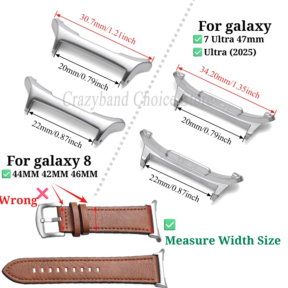 1 Par de Conectores Metálicos  - Replacement Watch Bracelet reseña y precio