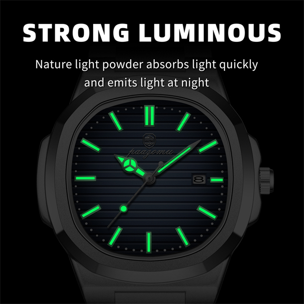 Reloj cuadrado PAAZOMU para ho - Smartwatch Casual Watches For Men reseña y precio