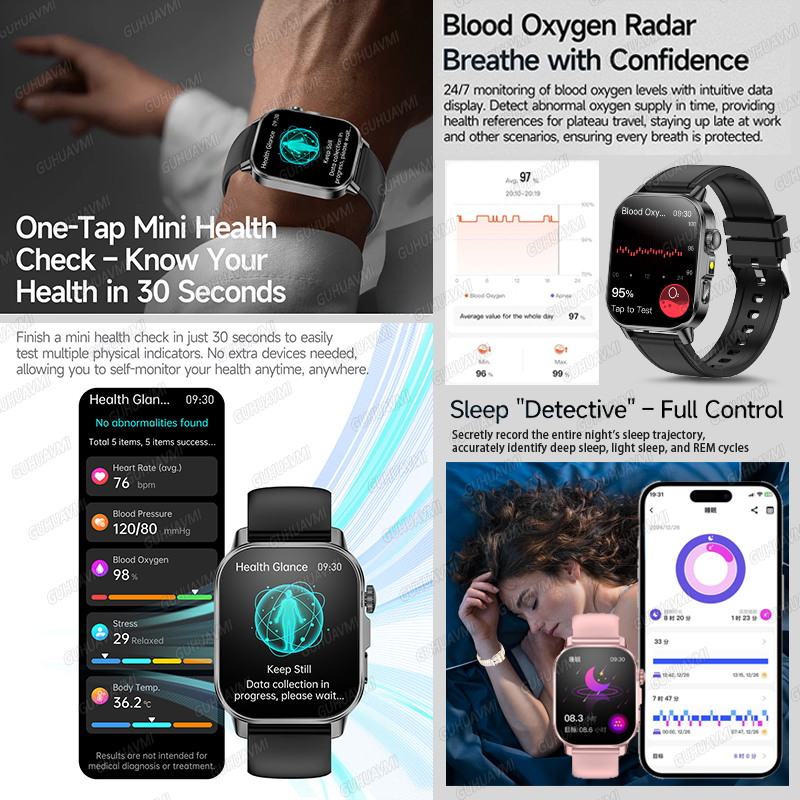 Reloj Inteligente de Salud 202 - Smartwatch Watches Gift For Men reseña y precio