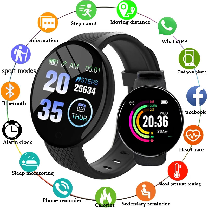 Reloj inteligente D18 con Moni - Watch Smart Y68 reseña y precio