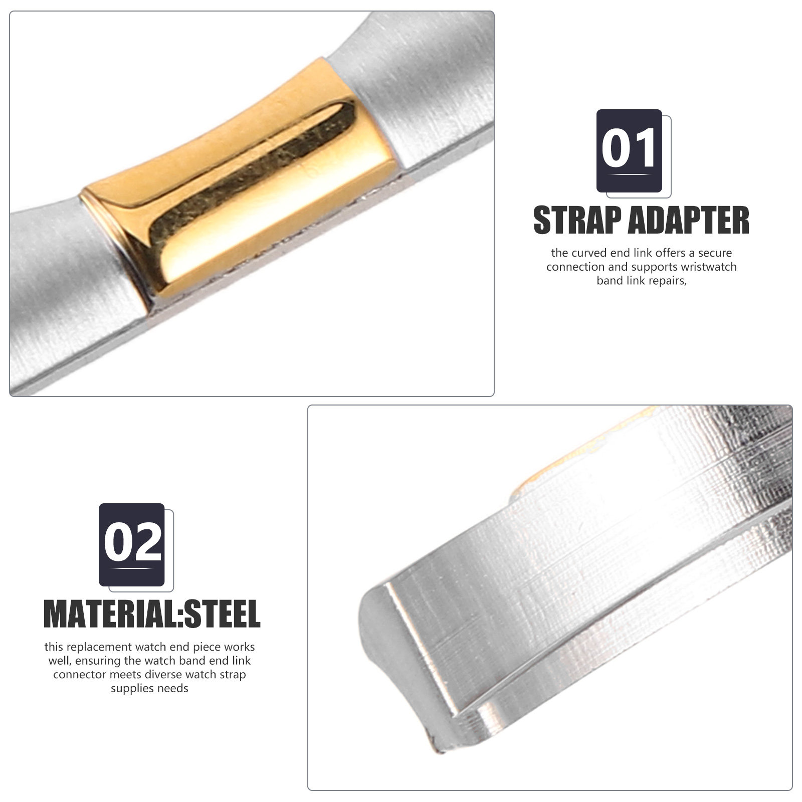 2 piezas de adaptador de repue - Replacement Watch Bracelet reseña y precio