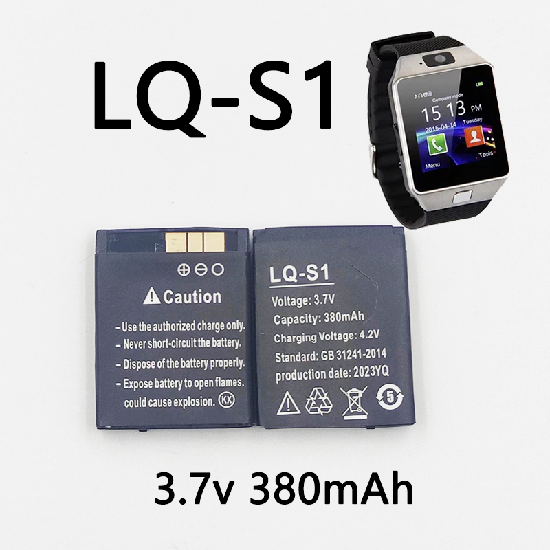 LQ-S1 3,7 V 380mAh batería par - Watch V8 reseña y precio