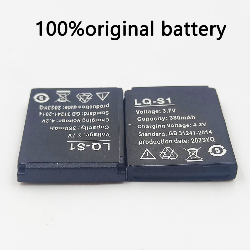 LQ-S1 3,7 V 380mAh batería par - Watch V8 reseña y precio
