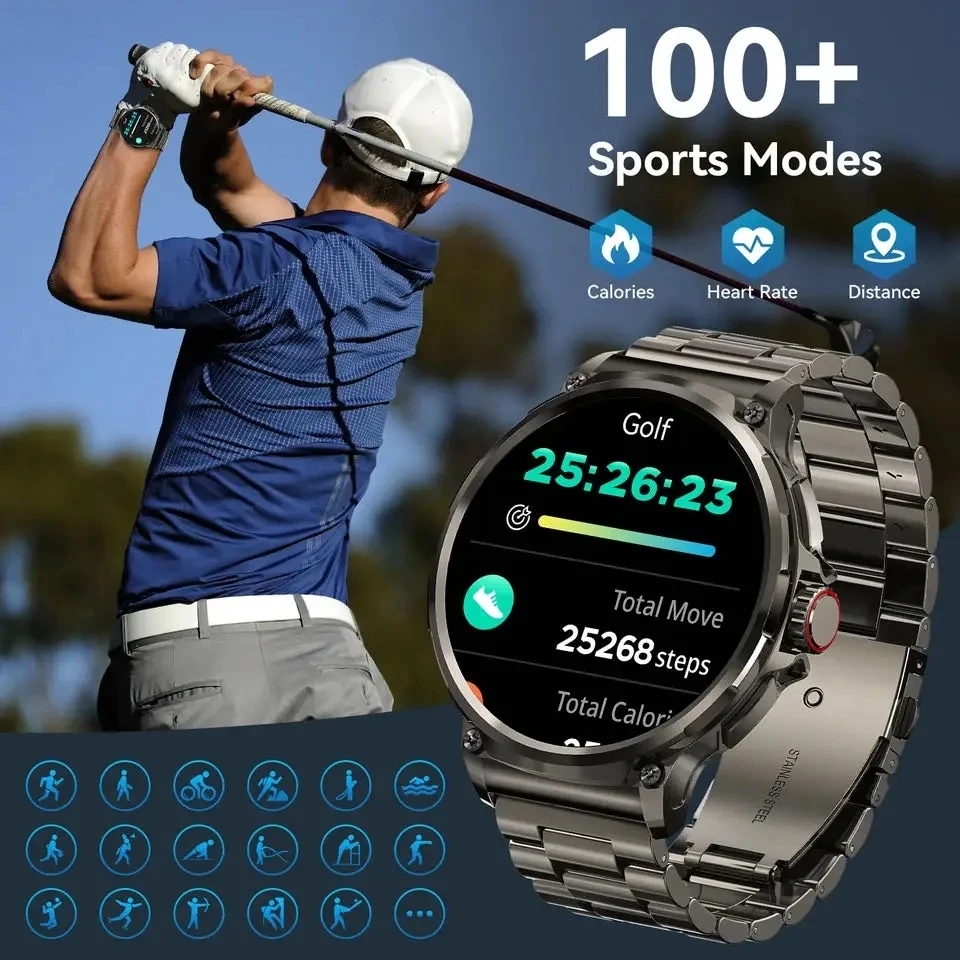 Llamada Bluetooth 360*360 pant - Smartwatch Watches Gift For Men reseña y precio